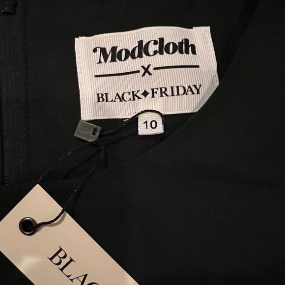 ModCloth x Black Friday Groovin' Graveyard Smash Dress A-Line Skater w pockets - Picture 4 of 6